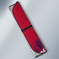 Personalized Norway Football Auto Sun Shade Viking Lion Soccer Mascot - Nordic Longship And Mountain Landscape