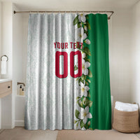 Personalized Algeria Football Desert Fox Bathroom Set Desert Fox Mascot Soccer Art With Floral Jasmine And Flag