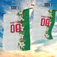 Personalized Algeria Football Desert Fox Garden Flag Desert Fox Mascot Soccer Art With Floral Jasmine And Flag