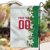 Personalized Algeria Football Desert Fox Garden Flag Desert Fox Mascot Soccer Art With Floral Jasmine And Flag