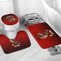 Personalized Egypt Soccer Crocodile Mascot Bathroom Set Egyptian Pyramid Football Cultural Graphic Art