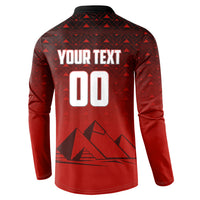Personalized Egypt Soccer Crocodile Mascot Button Sweatshirt Egyptian Pyramid Football Cultural Graphic Art