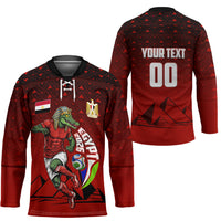 Personalized Egypt Soccer Crocodile Mascot Hockey Jersey Egyptian Pyramid Football Cultural Graphic Art