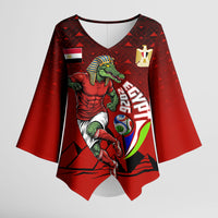 Personalized Egypt Soccer Crocodile Mascot Kimono Sleeve Blouse Egyptian Pyramid Football Cultural Graphic Art
