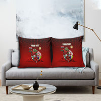 Personalized Egypt Soccer Crocodile Mascot Pillow Cover Egyptian Pyramid Football Cultural Graphic Art