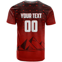Personalized Egypt Soccer Crocodile Mascot T shirt Egyptian Pyramid Football Cultural Graphic Art