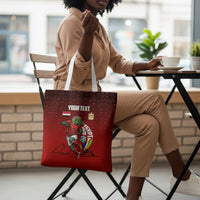Personalized Egypt Soccer Crocodile Mascot Tote Bag Egyptian Pyramid Football Cultural Graphic Art