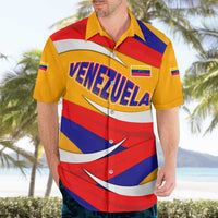Venezuela Hawaiian Shirt with Yellow Red Blue Flag Stripe Wave Spirit