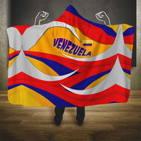 Venezuela Hooded Blanket with Yellow Red Blue Flag Stripe Wave Spirit