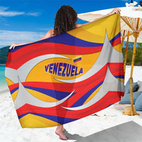 Venezuela Sarong with Yellow Red Blue Flag Stripe Wave Spirit