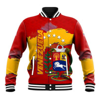 Venezuela Baseball Jacket with National Coat of Arms Flag Map Spirit