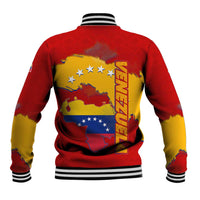 Venezuela Baseball Jacket with National Coat of Arms Flag Map Spirit
