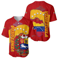 Venezuela Baseball Jersey with National Coat of Arms Flag Map Spirit