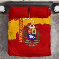Venezuela Bedding Set with National Coat of Arms Flag Map Spirit
