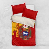 Venezuela Bedding Set with National Coat of Arms Flag Map Spirit