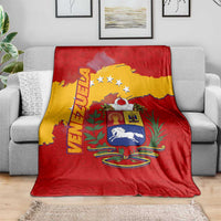 Venezuela Blanket with National Coat of Arms Flag Map Spirit