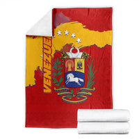 Venezuela Blanket with National Coat of Arms Flag Map Spirit