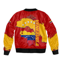 Venezuela Bomber Jacket with National Coat of Arms Flag Map Spirit