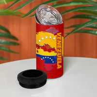 Venezuela 4 in 1 Can Cooler Tumbler with National Coat of Arms Flag Map Spirit