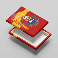 Venezuela Canvas Wall Art with National Coat of Arms Flag Map Spirit