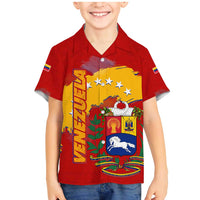 Venezuela Family Matching Mermaid Dress and Hawaiian Shirt with National Coat of Arms Flag Map Spirit