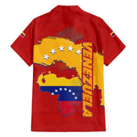 Venezuela Family Matching Off Shoulder Maxi Dress and Hawaiian Shirt with National Coat of Arms Flag Map Spirit
