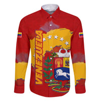 Venezuela Family Matching Short Sleeve Bodycon Dress and Hawaiian Shirt with National Coat of Arms Flag Map Spirit