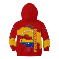 Venezuela Kid Hoodie with National Coat of Arms Flag Map Spirit