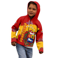 Venezuela Kid Hoodie with National Coat of Arms Flag Map Spirit