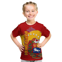 Venezuela Kid T Shirt with National Coat of Arms Flag Map Spirit