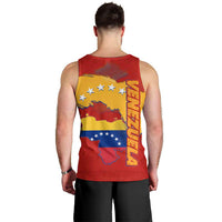 Venezuela Men Tank Top with National Coat of Arms Flag Map Spirit