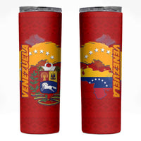 Venezuela Skinny Tumbler with National Coat of Arms Flag Map Spirit