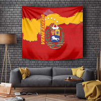 Venezuela Tapestry with National Coat of Arms Flag Map Spirit