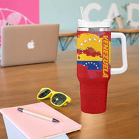 Venezuela Tumbler With Handle with National Coat of Arms Flag Map Spirit