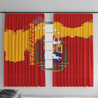 Venezuela Window Curtain with National Coat of Arms Flag Map Spirit