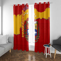 Venezuela Window Curtain with National Coat of Arms Flag Map Spirit
