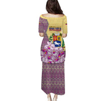 Venezuela Puletasi with National Bird Orchid Flower Coat of Arms Spirit