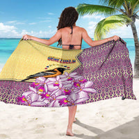 Venezuela Sarong with National Bird Orchid Flower Coat of Arms Spirit