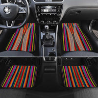 Venezuela Car Mats with Andean Multicolor Woven Textile Stripe Spirit