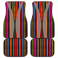Venezuela Car Mats with Andean Multicolor Woven Textile Stripe Spirit