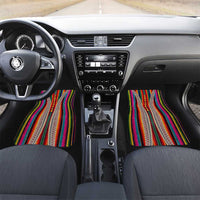Venezuela Car Mats with Andean Multicolor Woven Textile Stripe Spirit