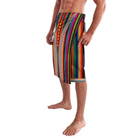 Venezuela Lavalava with Andean Multicolor Woven Textile Stripe Spirit