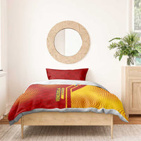 Venezuela Bedding Set with La Vinotinto Football Federation Red Yellow Spirit