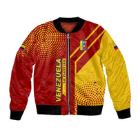 Venezuela Bomber Jacket with La Vinotinto Football Federation Red Yellow Spirit