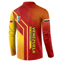 Venezuela Button Sweatshirt with La Vinotinto Football Federation Red Yellow Spirit