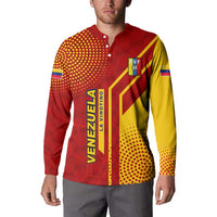 Venezuela Button Sweatshirt with La Vinotinto Football Federation Red Yellow Spirit