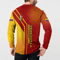 Venezuela Button Sweatshirt with La Vinotinto Football Federation Red Yellow Spirit