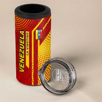 Venezuela 4 in 1 Can Cooler Tumbler with La Vinotinto Football Federation Red Yellow Spirit