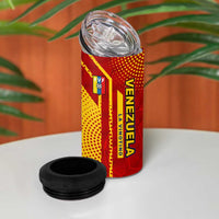 Venezuela 4 in 1 Can Cooler Tumbler with La Vinotinto Football Federation Red Yellow Spirit