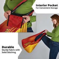 Venezuela Grocery Bag with La Vinotinto Football Federation Red Yellow Spirit